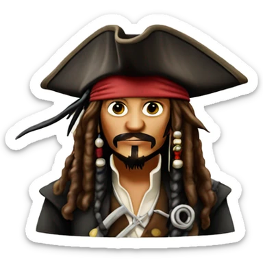Captain Jack Sparrow  sticker