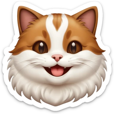 happy poop cat sticker