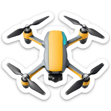 Emoji d’un drone dji mini 4 pro sticker