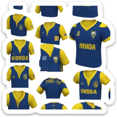 Indígena vestido de boca juniors sticker