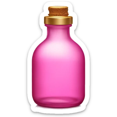 Essential oil pink bottle  sticker