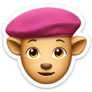TAURUS WEARING A FRENCH BERET sticker