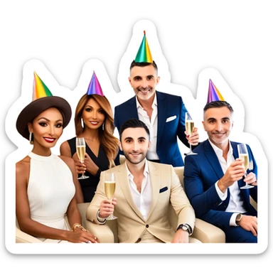 Branden Condy entrepreneur internet celebrity iman gadzhi alex hormozi Patrick bet david garyvee grant cardone on a jet celebrating WHOP ownership  sticker