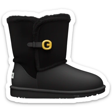 Black ugg boots sticker