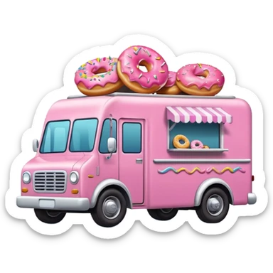amazing donut truck sticker