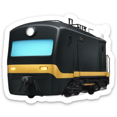 A electric locomotive (With little shiny black Kirby eyes) sticker