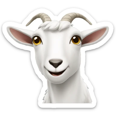 a goat saying bleh-e-e-e-e-e-eh sticker