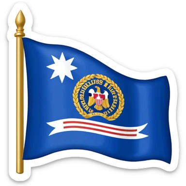 Mississippi River flag sticker