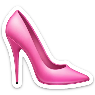 Pink stiletto heel  sticker