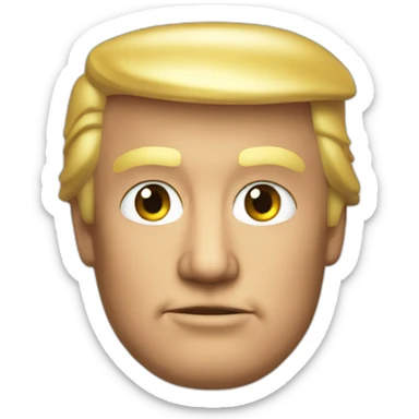 donald trump head sticker