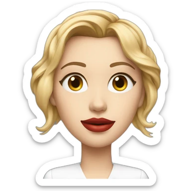 Scarlett Johansson as AI chatbot sticker