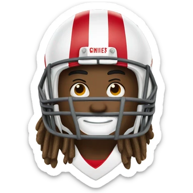 Chiefs football sticker
