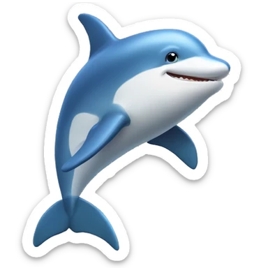 bunter Delfin  sticker