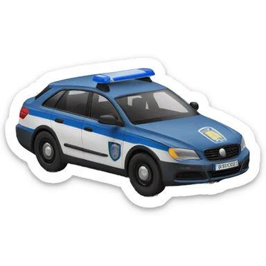 german police car sticker