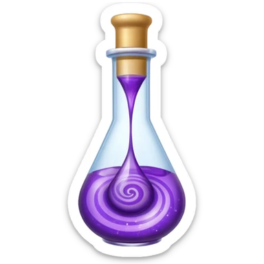 glitter purple remedy sticker