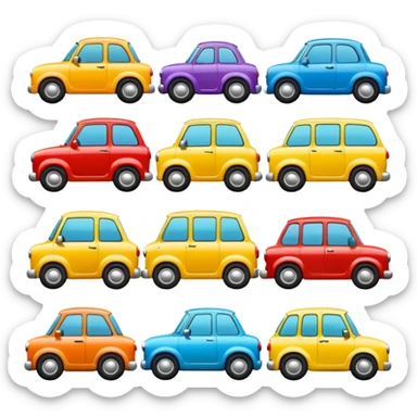 need emojis of cars from cartoons or movies and real life cars  sticker