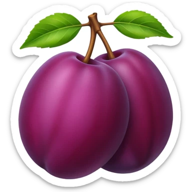 Plum sticker