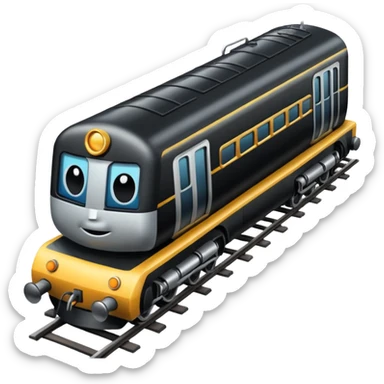 Train on a track  sticker