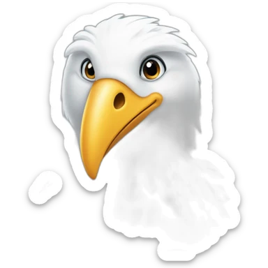 Big white bird from 2027 sticker