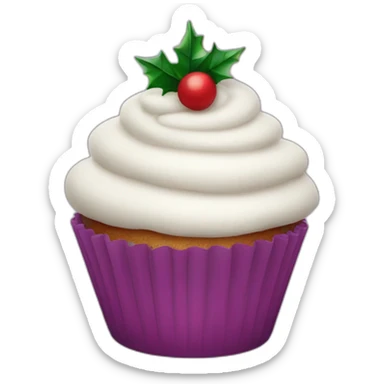 Happy Christmas cupcake sticker