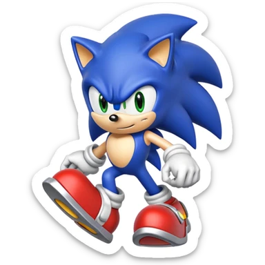 A copy of Sonic heros for the original Xbox sticker