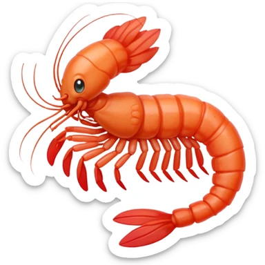 shrim learning (animation style) sticker