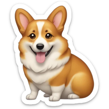 corgi shaped like a loaf of bread sticker