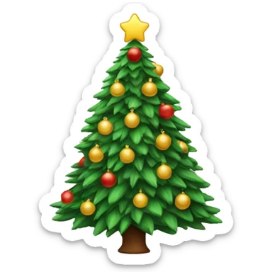 Christmas tree sticker