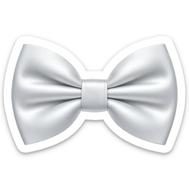 A white bow tie sticker