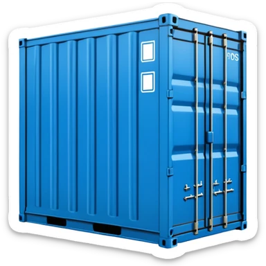 goods Contener emoji which is used for shipment of goods, single contaner sticker