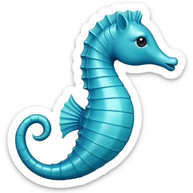 make a blue seahorse emoji  sticker