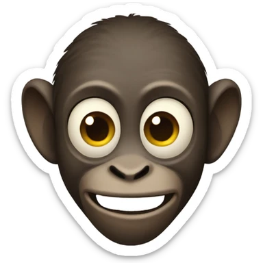 Macaco saludando  sticker