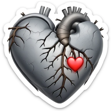 Dead heart sticker