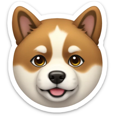 Akita inu pupie sticker