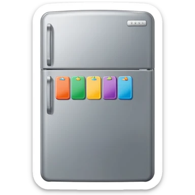 refrigerator with poetry magnets sticker