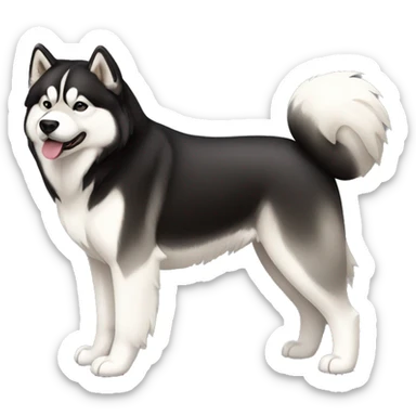 Alaskan Malamute full body sticker