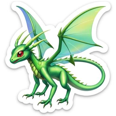 Shiny Exotic Flygon-Leafeom-Celebi-Scyther-Hybrid-Creature sticker