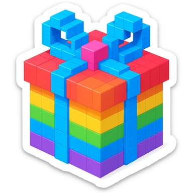 Rainbow gift sticker