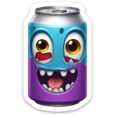 canette de boisson monster sticker