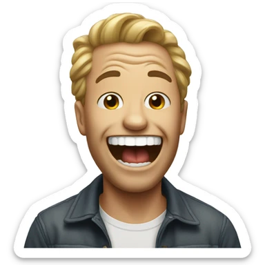  laughing super hard emoji  sticker