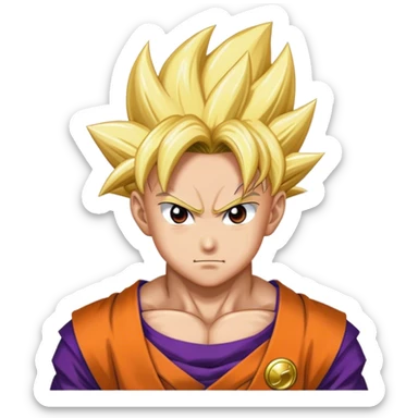 ultimate gohan and future gohan fusion sticker