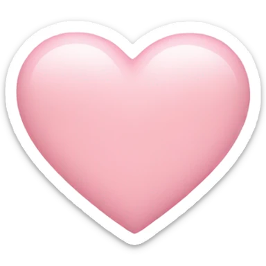 Light pink heart sticker