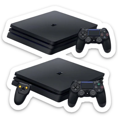 ps4 slim console only sticker