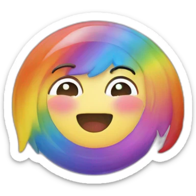 Cœur arc-en-ciel sticker