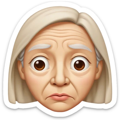 The “I Smelled Something Bad” Face – Wrinkled nose, squinted eyes, lips pursed in disgust. sticker