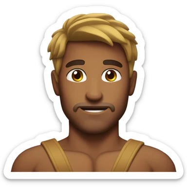 Man with abs and make so hot sticker