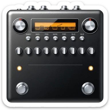 Music processor pedal sticker