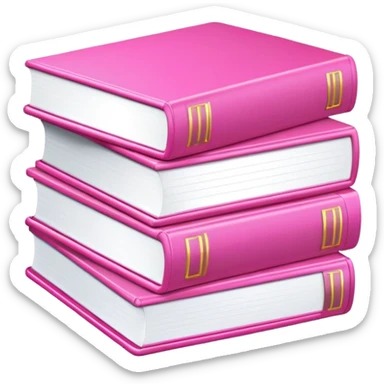 Libros rosas sticker
