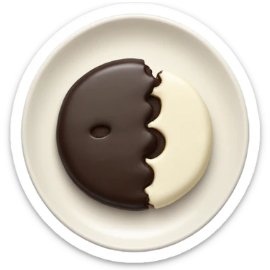 One Black and white cookie equal sticker