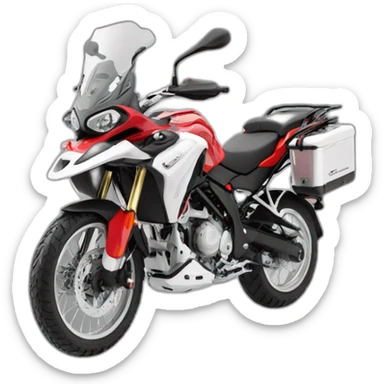 Benelli trk 502 blanca sin nada rojo sticker